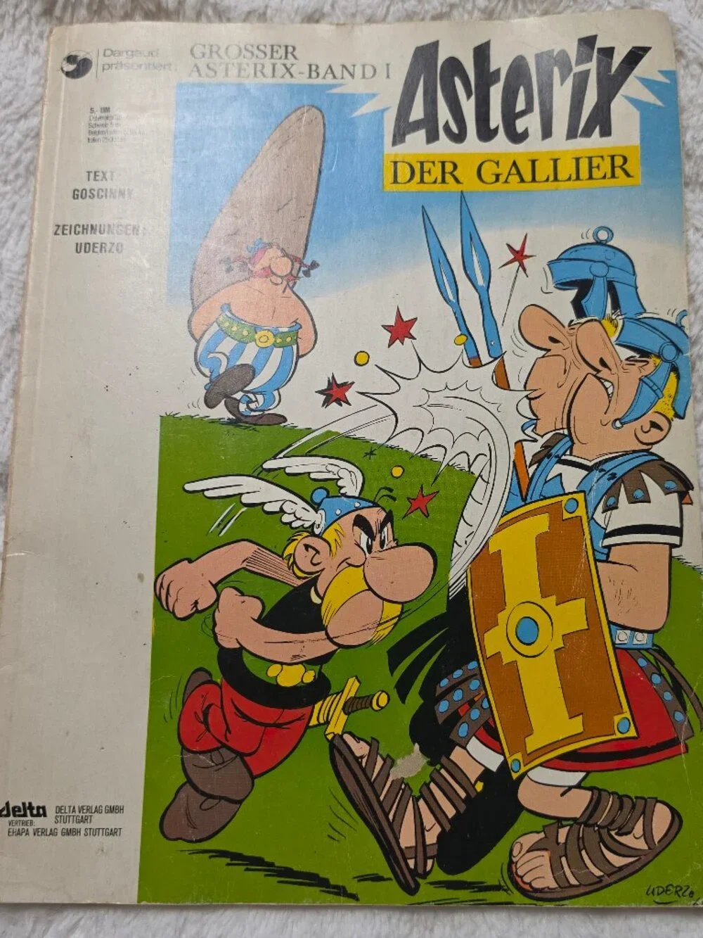 Asterix der Gallier Vintage 1968 German Comic Book Band 1 Delta Ehapa 5,- DM Var